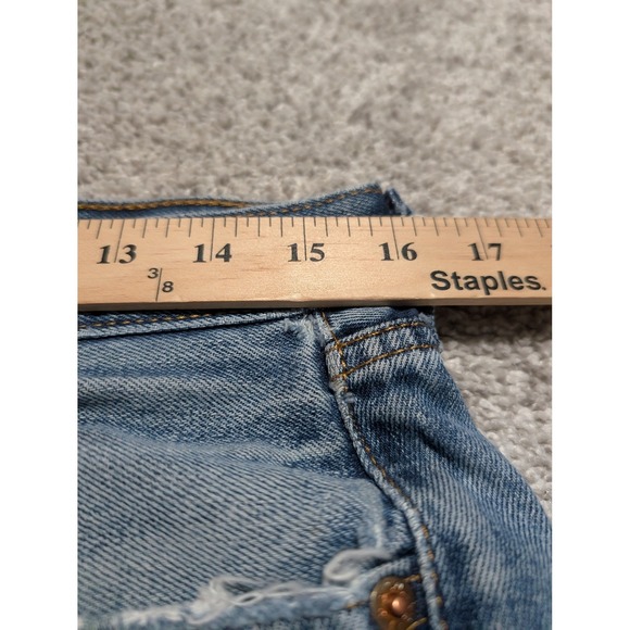 Levis 505 Regular Fit Straight Leg Jeans Mens 32x30 (32x28) Medium Wash Blue - Picture 4 of 7